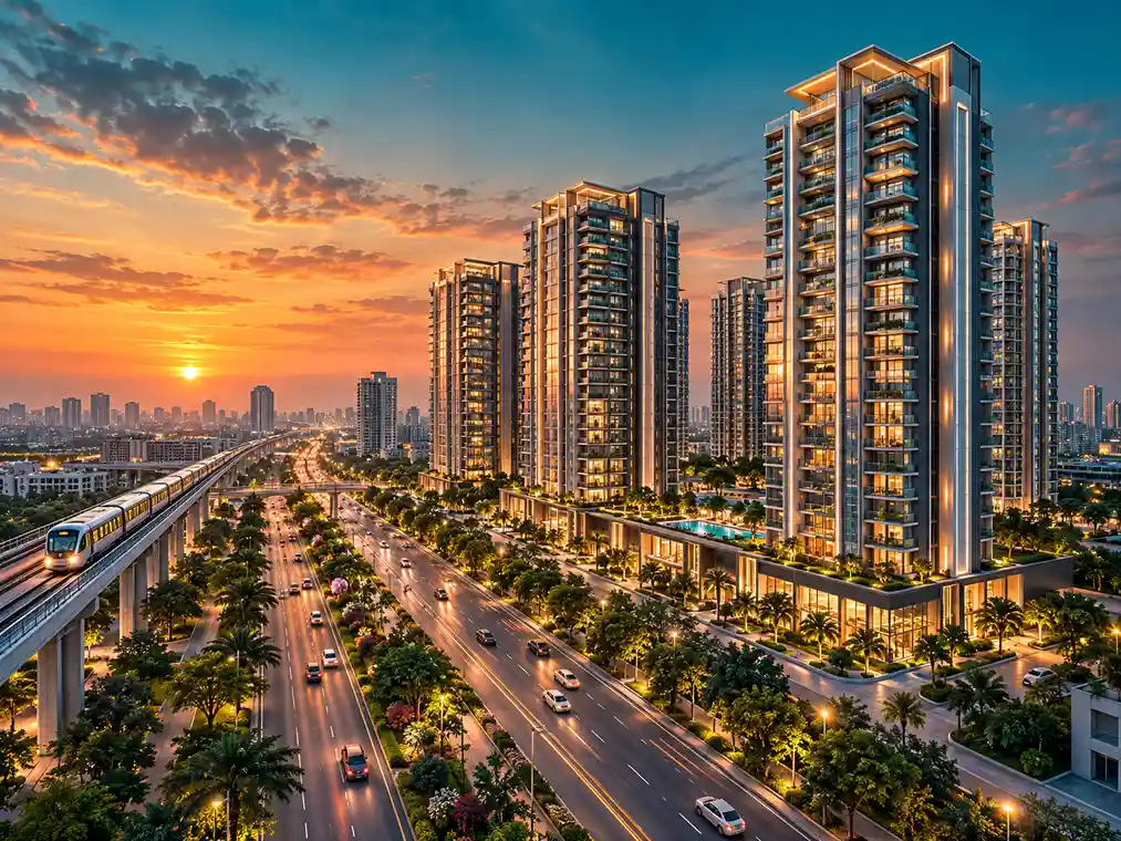 Metro-connected residential project